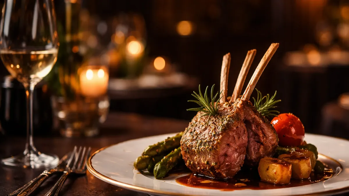 Elegant fine dining ambience