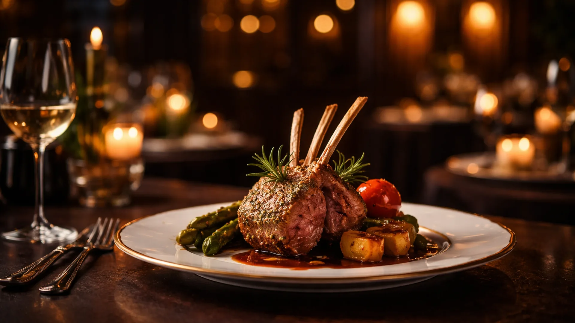 Luxury plated Indian fine dining dish